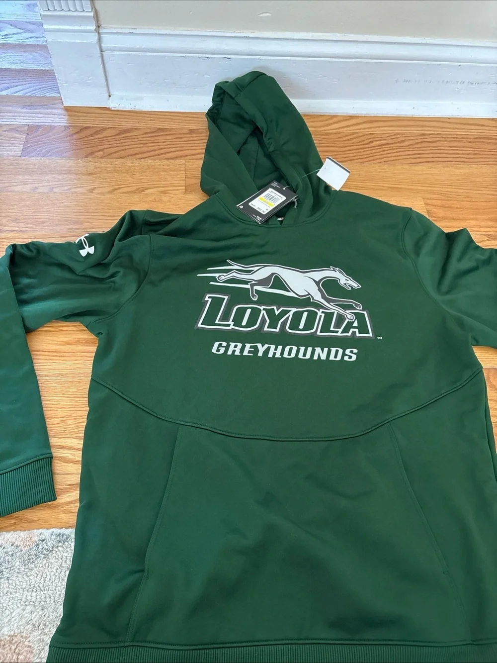 Under Armour Loyola Greyhounds Dark Green Hoodie
